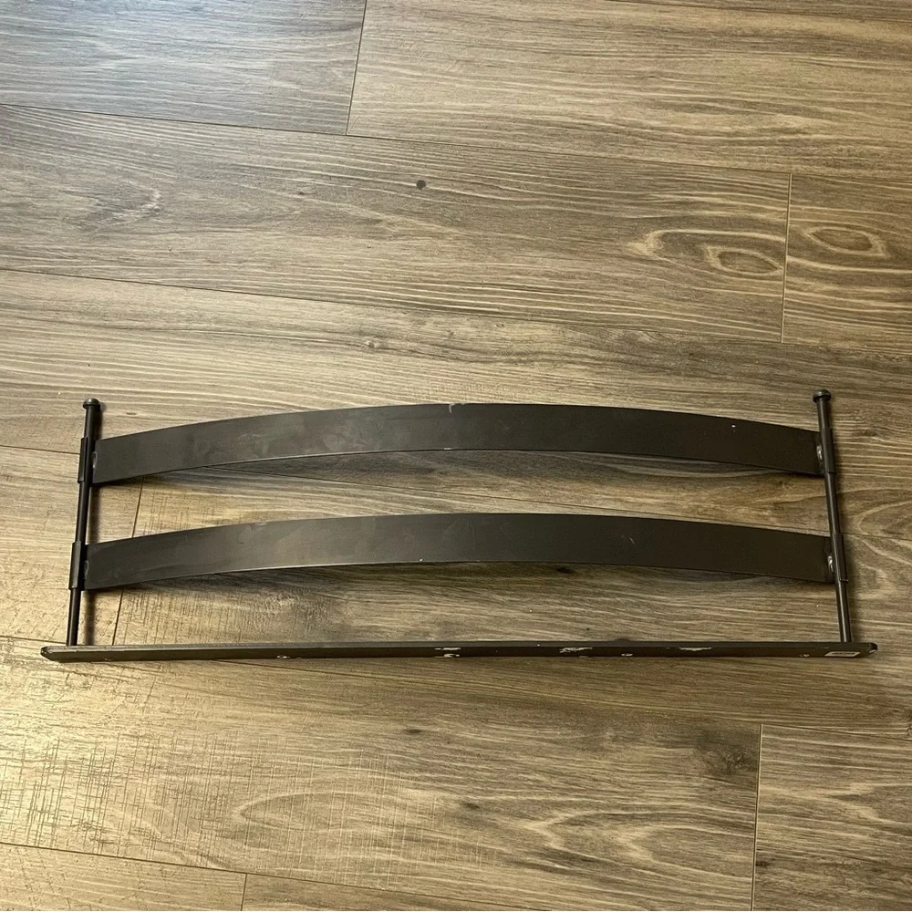 Crate & Barrel Tiburon 8 Bottle Black Metal Wine Rack